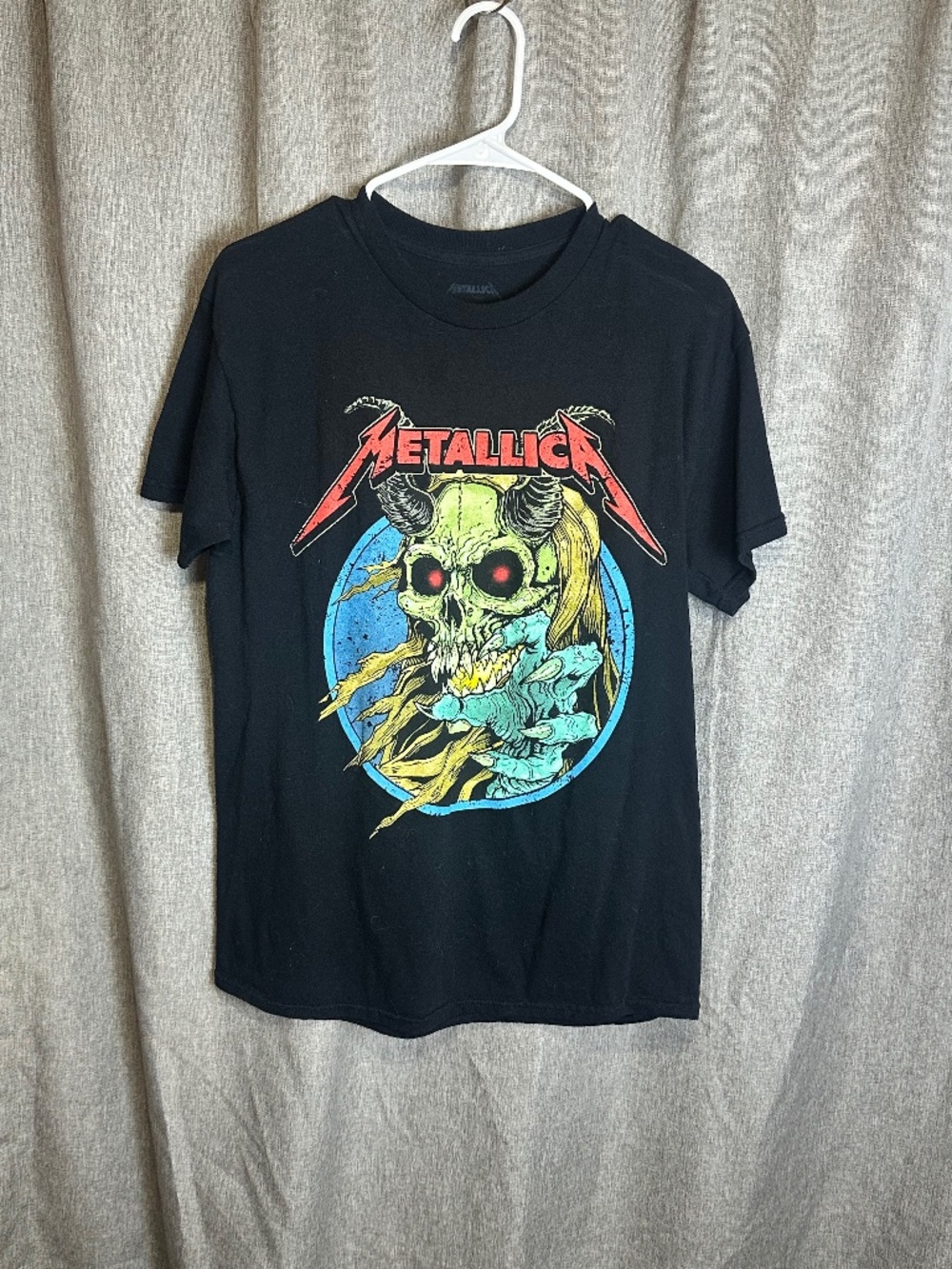 Metallica M72 World Tour Graphic Band Tee Black - Size Medium